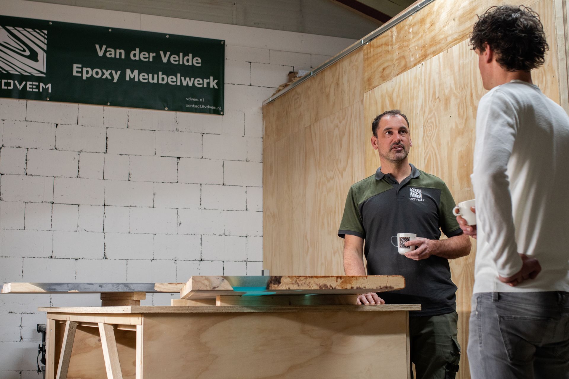 Welkom ontvangst met koffie