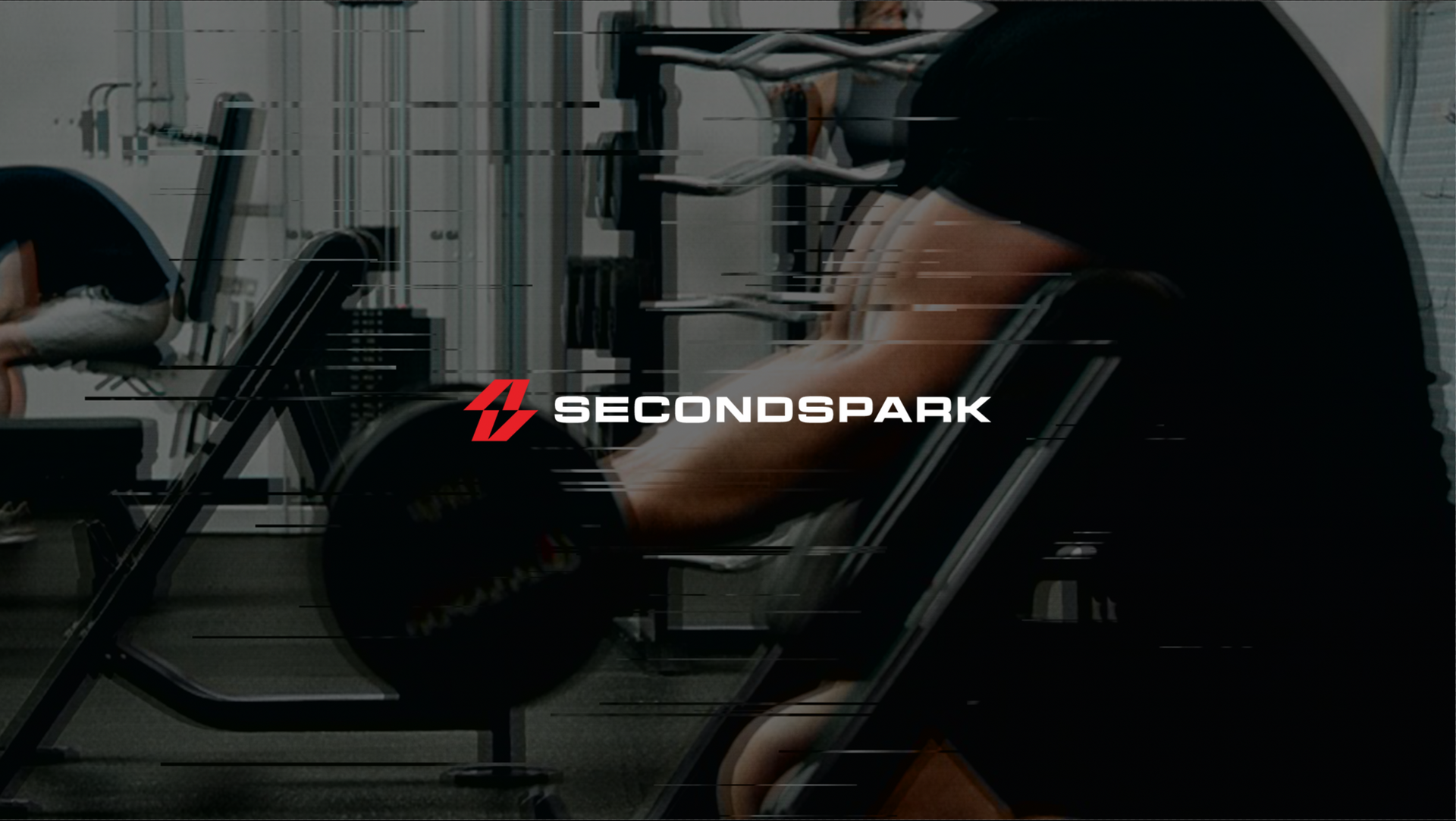 A person performing bicep curls in a gym, with the 