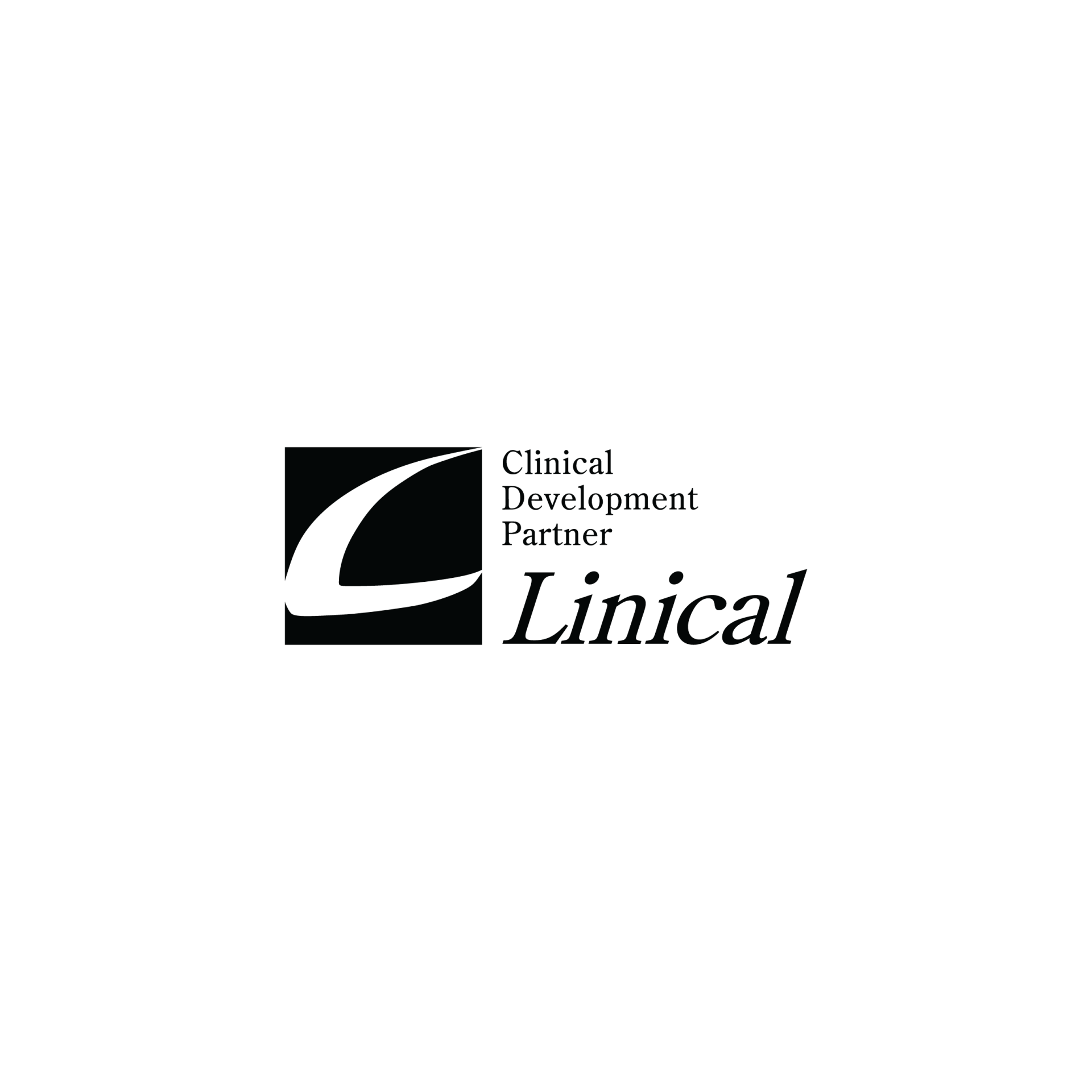 Logo for Linical, featuring a stylized letter 