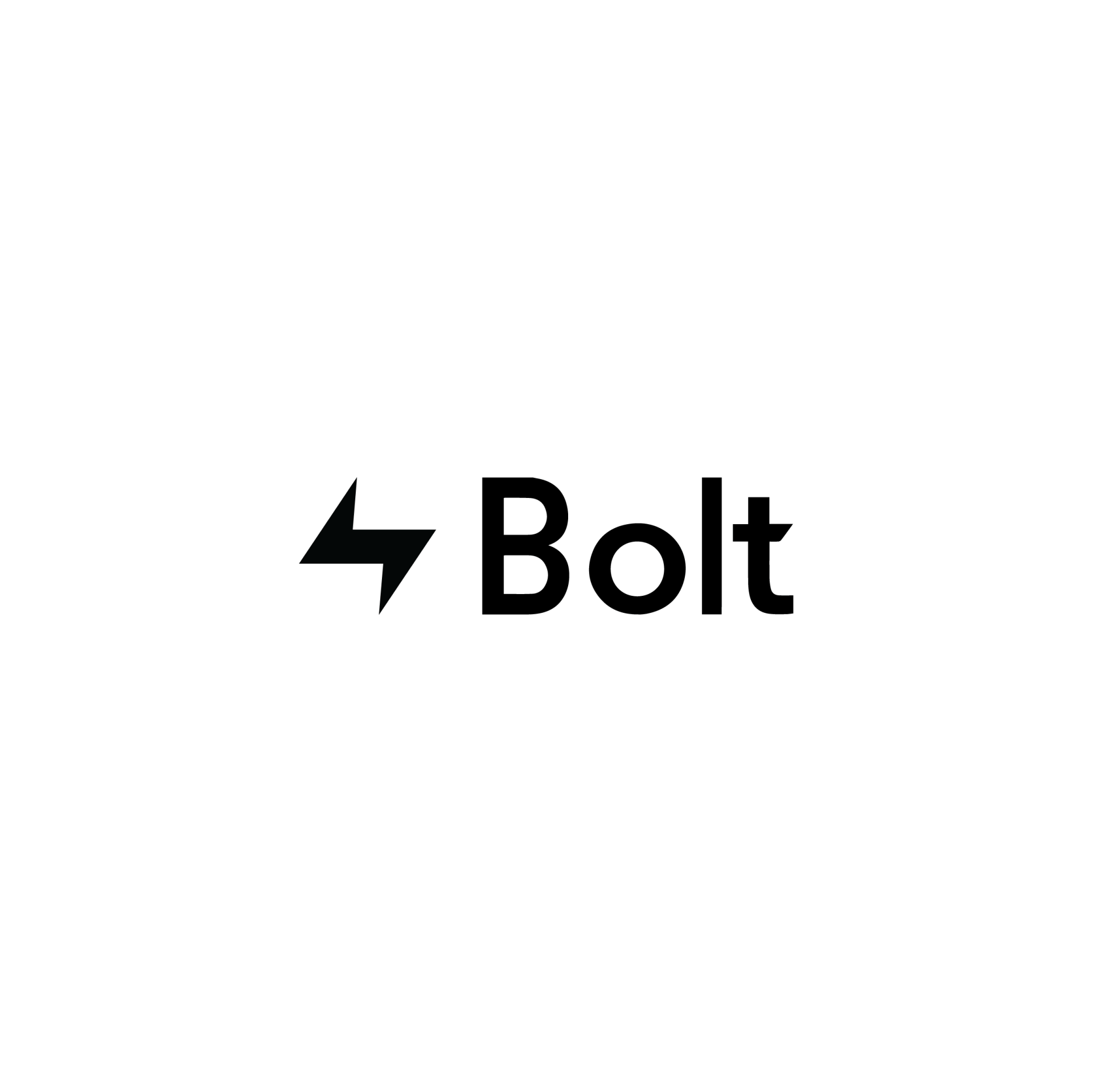 The Bolt logo consisting of a black lightning bolt icon followed by the word 