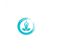 Teal circular medical logo with a person and leaf icon on a white background