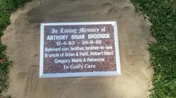 Grave marker: 