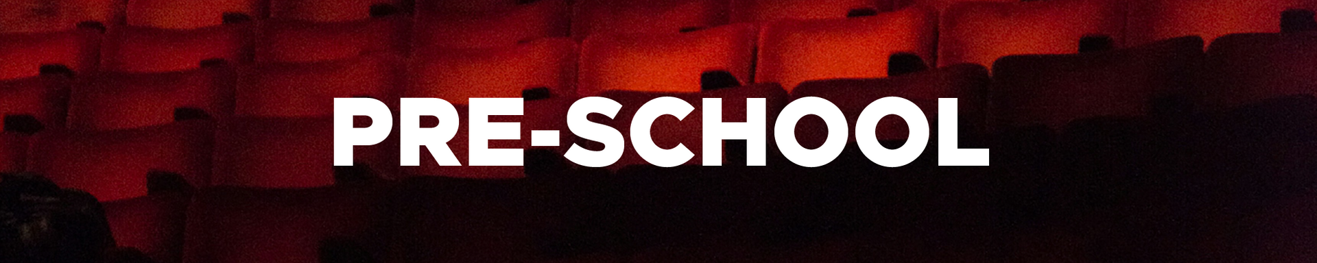 Theatre Lawrence Youth Troupe logo with spotlight and comedy/tragedy masks on a gradient background.