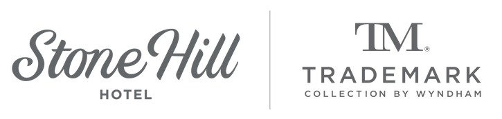 Stone Hill Hotel logo with Trademark Collection by Wyndham.
