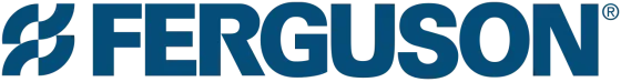 The word ferguson is written in blue on a white background.