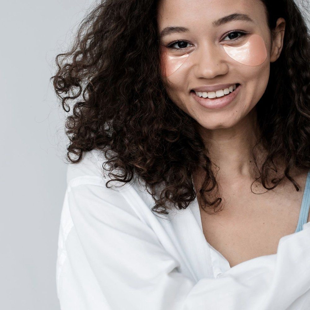 Patient relaxing during a gentle in office skin treatment for acne prone skin