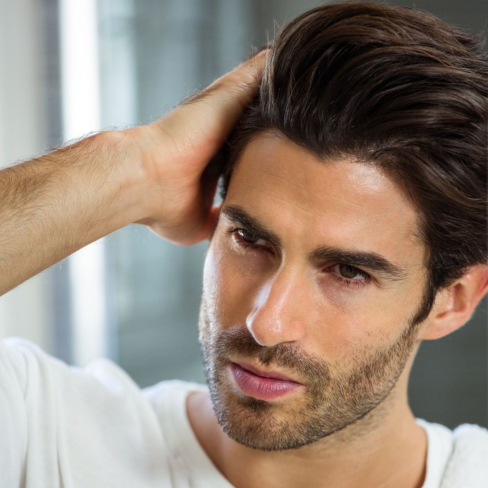 Crown coverage compared across a documented course of scalp treatment