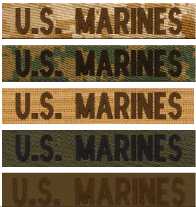 Embroidered Name & Service Tapes — Kinston, NC — Lions Industries for the Blind, Inc.