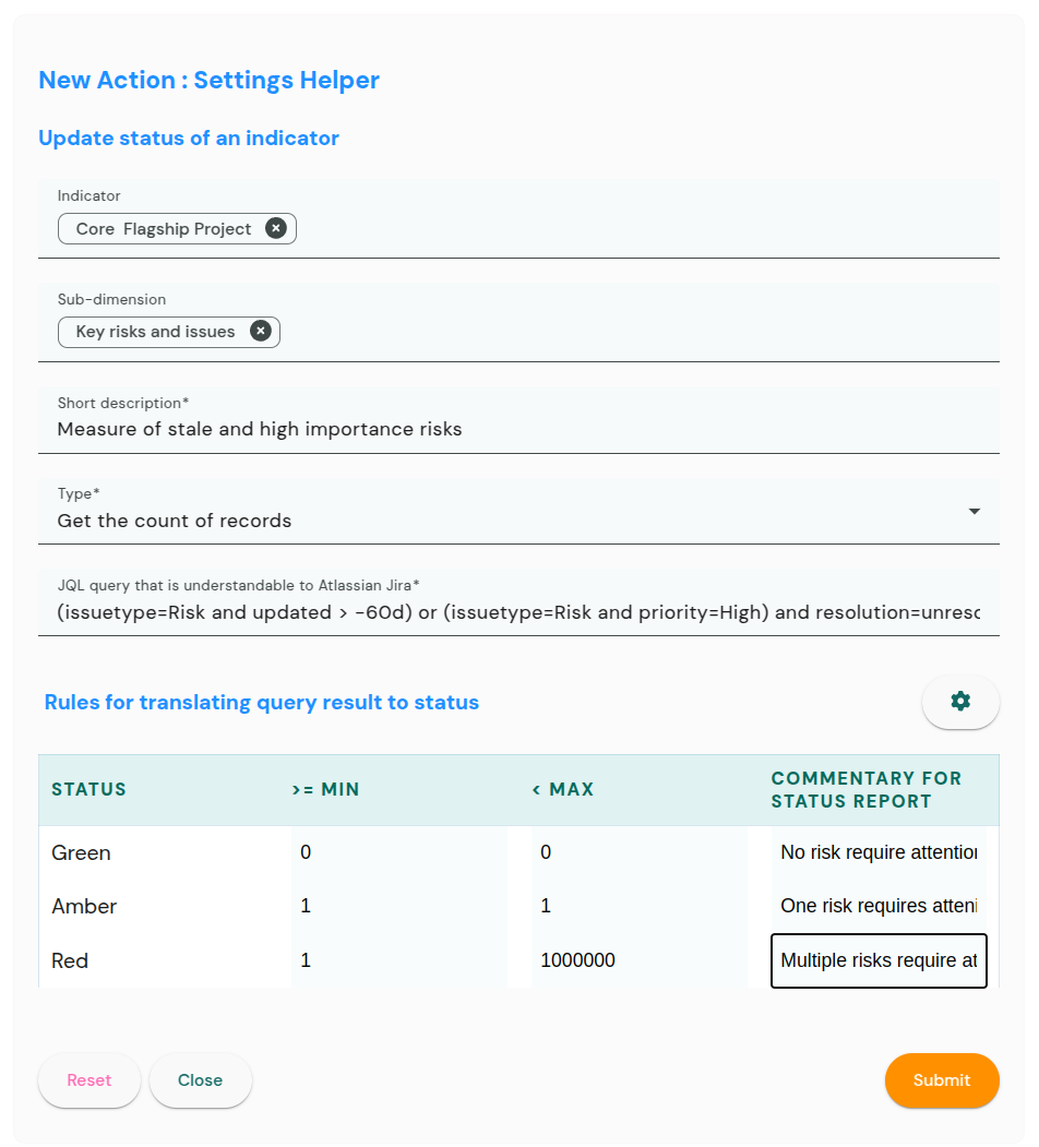 Jira integration - status calculation rules for Neelix Implementer