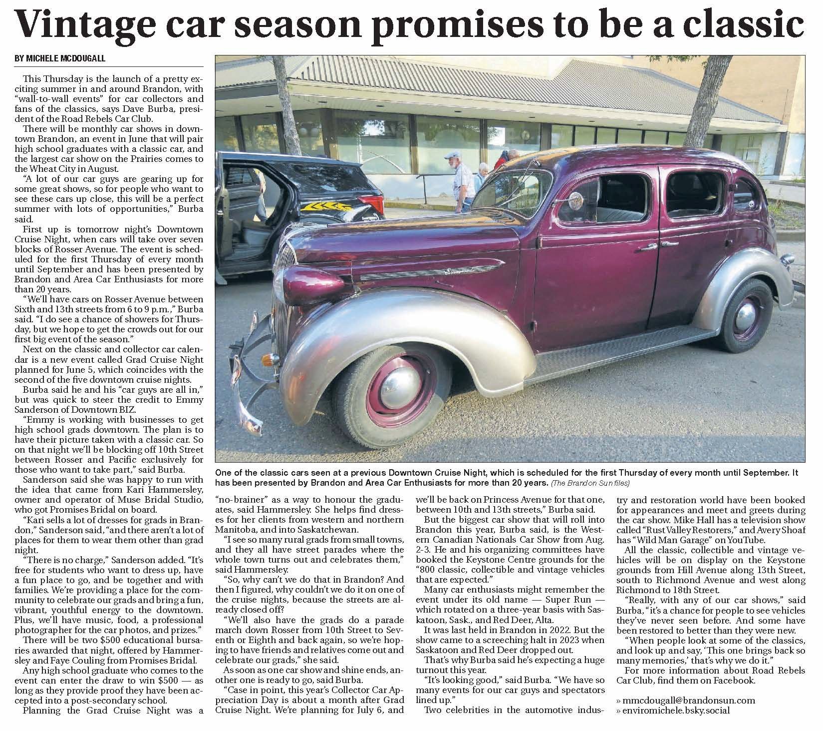 A newspaper article titled