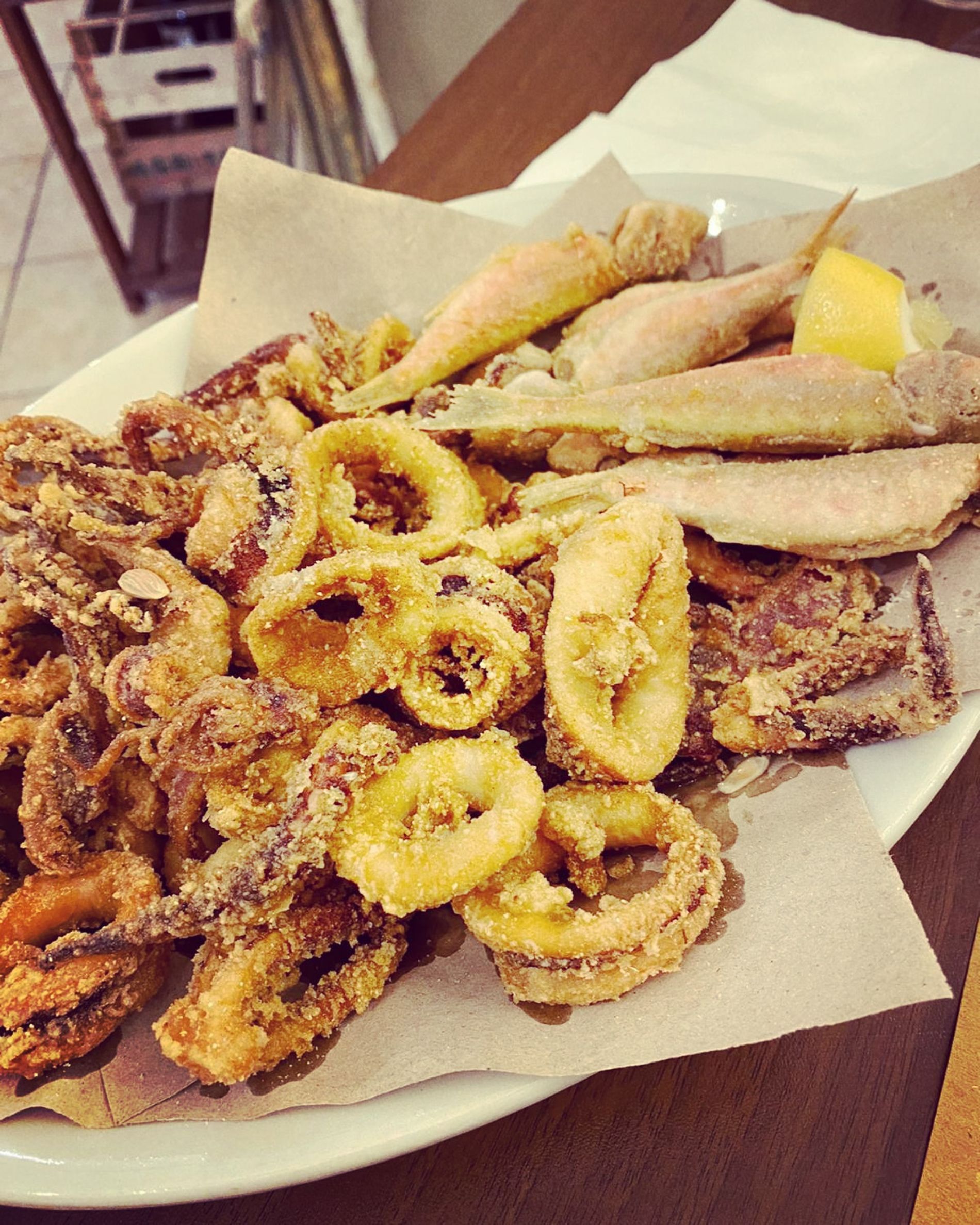 frittura di pesce sfiziosa