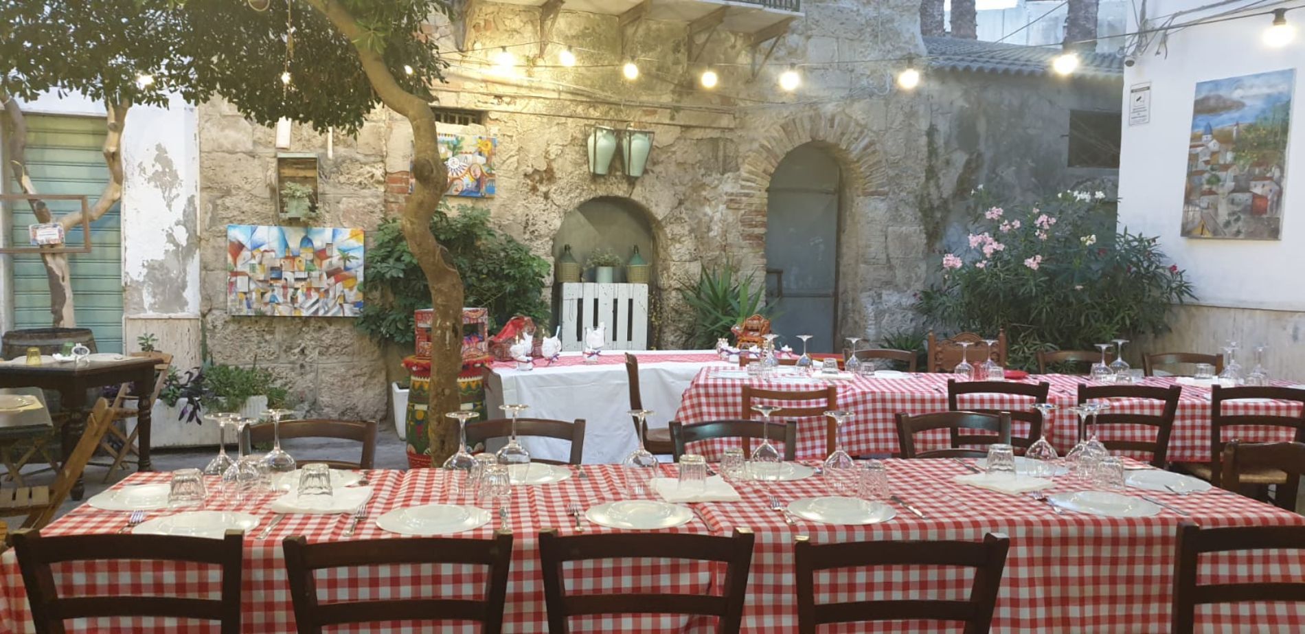 tavolate all'aperto