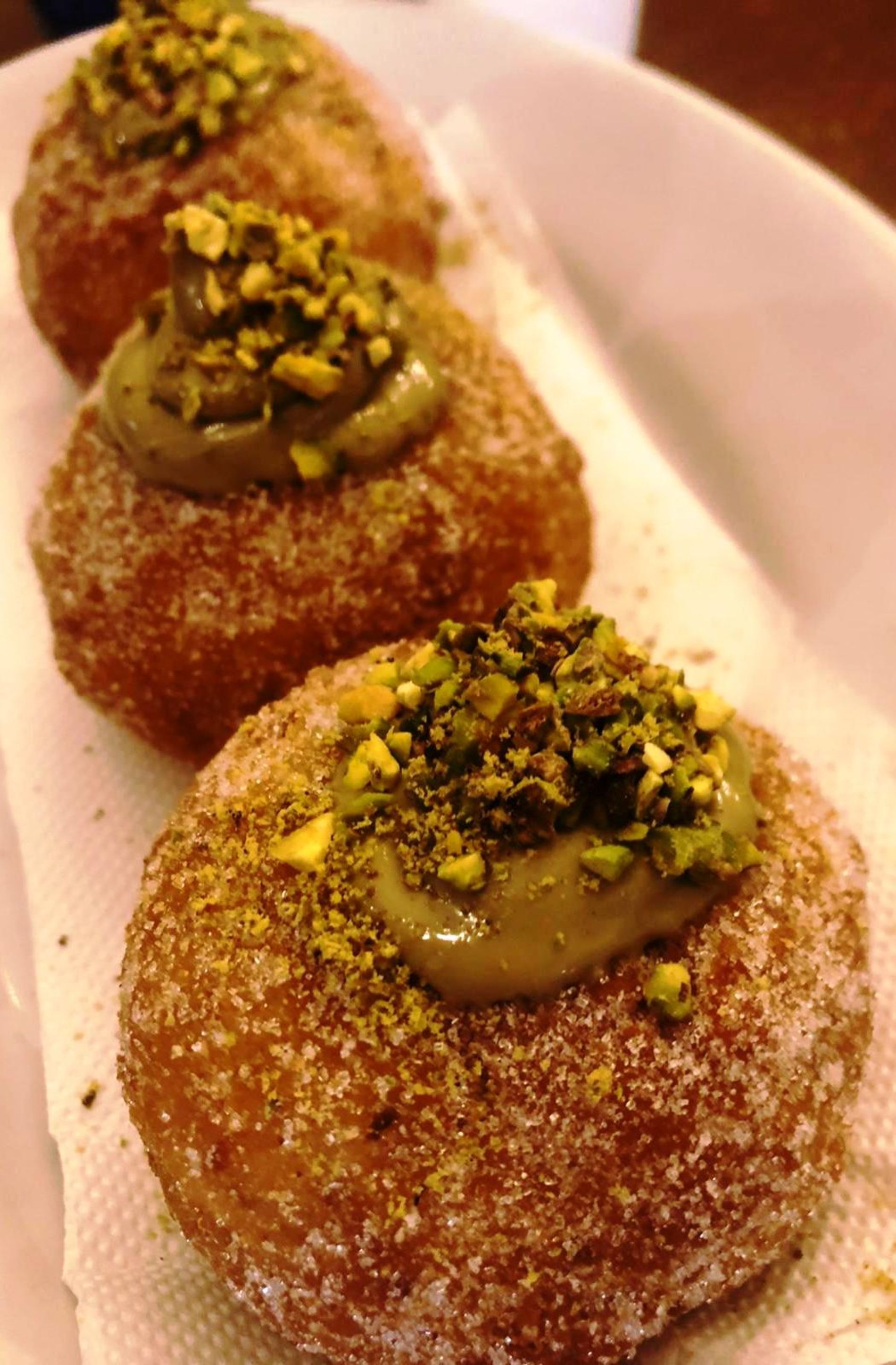 arancina con granella di pistacchio