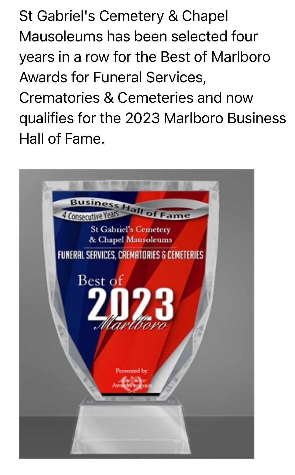 Banner - Marlboro NJ - St. Gabriel's Cemetery and Chapel Mausoleums Banner - Marlboro NJ - St. Gabriel's Cemetery and Chapel Mausoleums