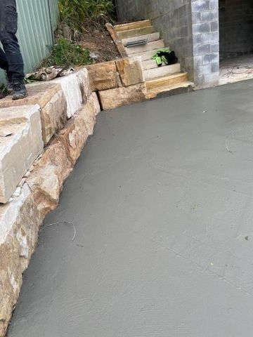 Terraced Layers Stone Retaining Wall — Central Coast NSW — Anton Constructions Pty Ltd