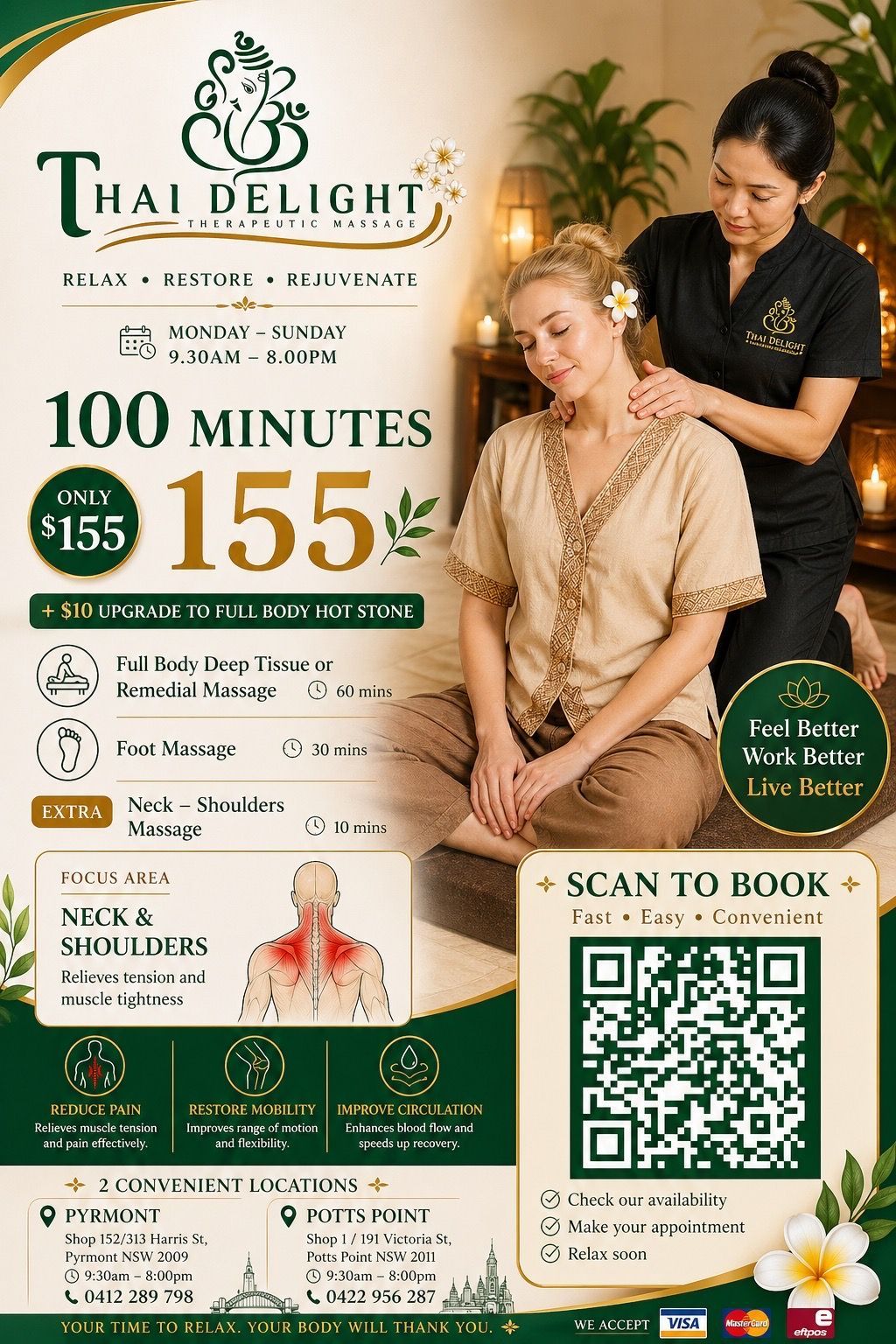 Promotion at Thai Delight Therapeutic Massage 