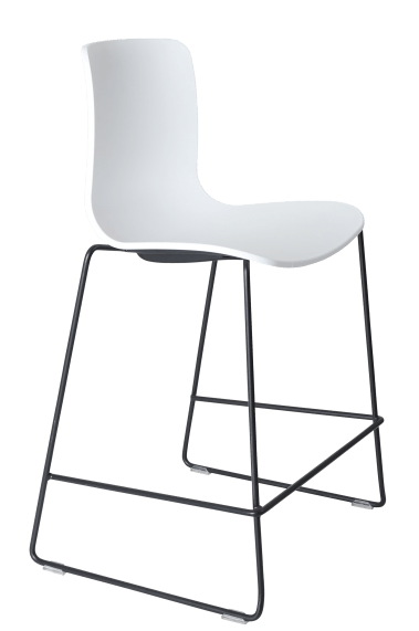 acti low stool black sled frame