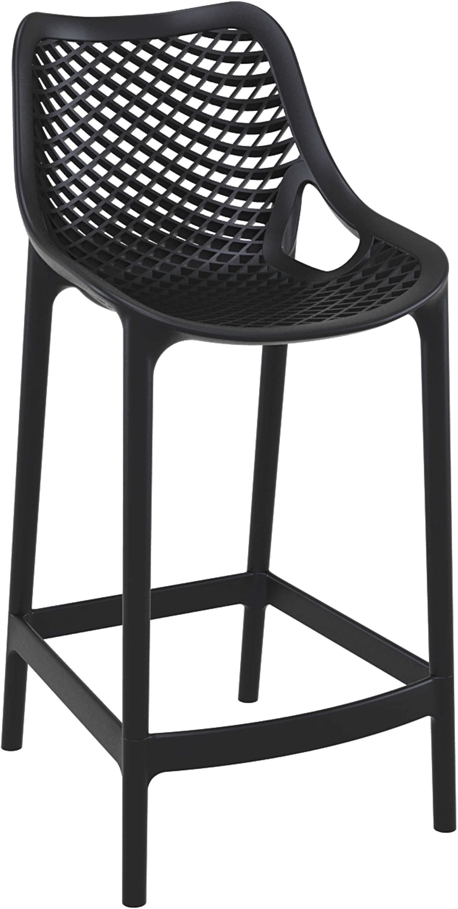 acti low stool black sled frame