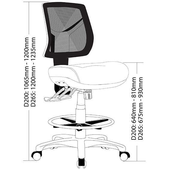 ecotech mesh drafting chair