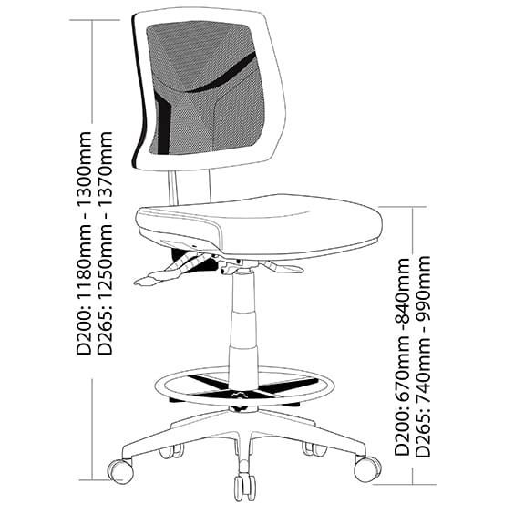ecotech drafting chair