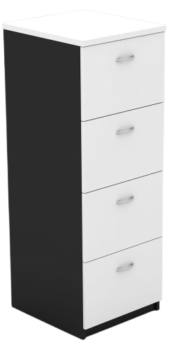 4 drawer filing cabinet white