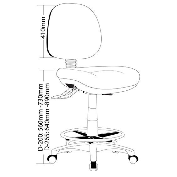p350 prestige drafting chair