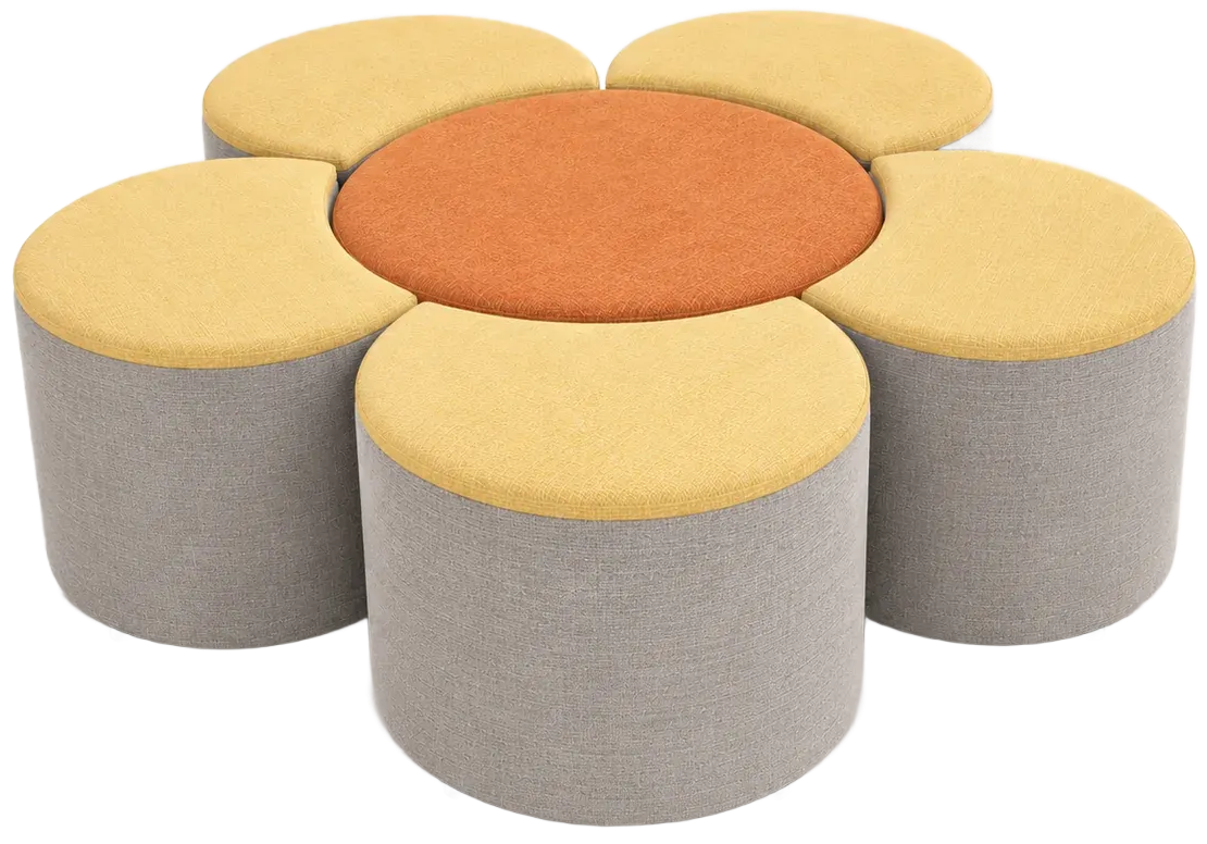 flower ottoman