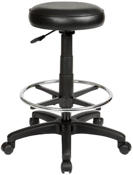 padded industrial drafting stool