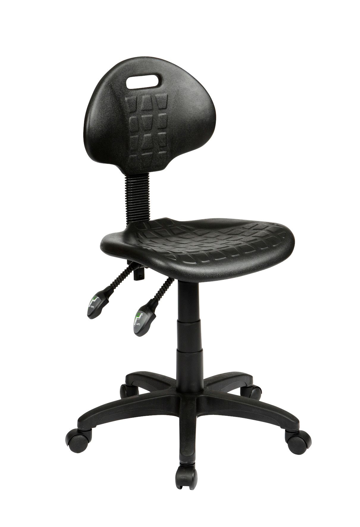 industrial drafting stool with back