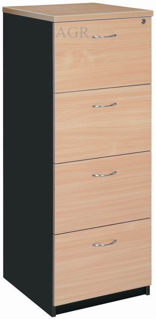 4 drawer filing cabinet beech