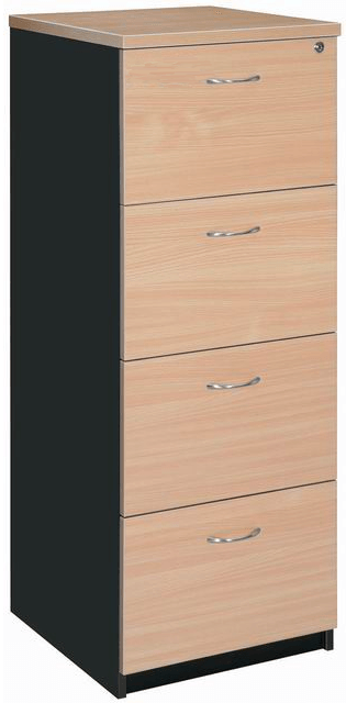 4 drawer filing cabinet beech