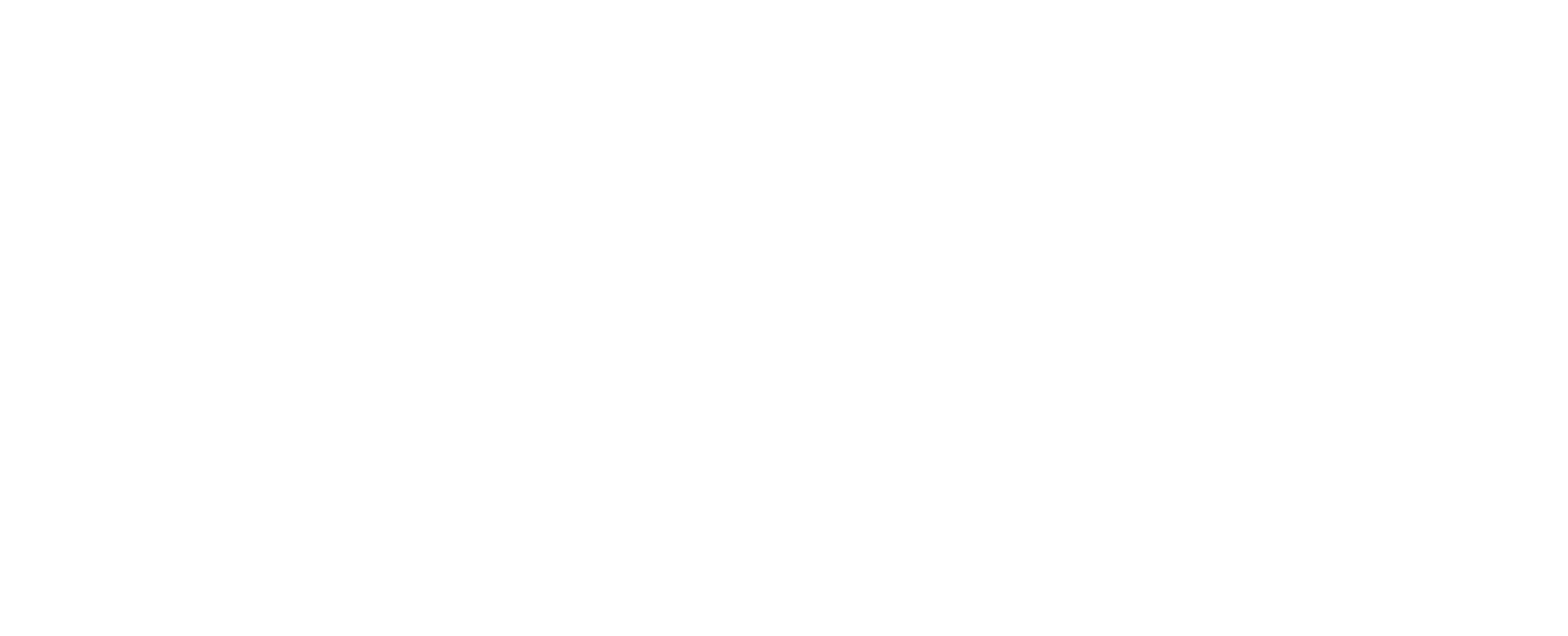 White ProKnox Security Solutions logo