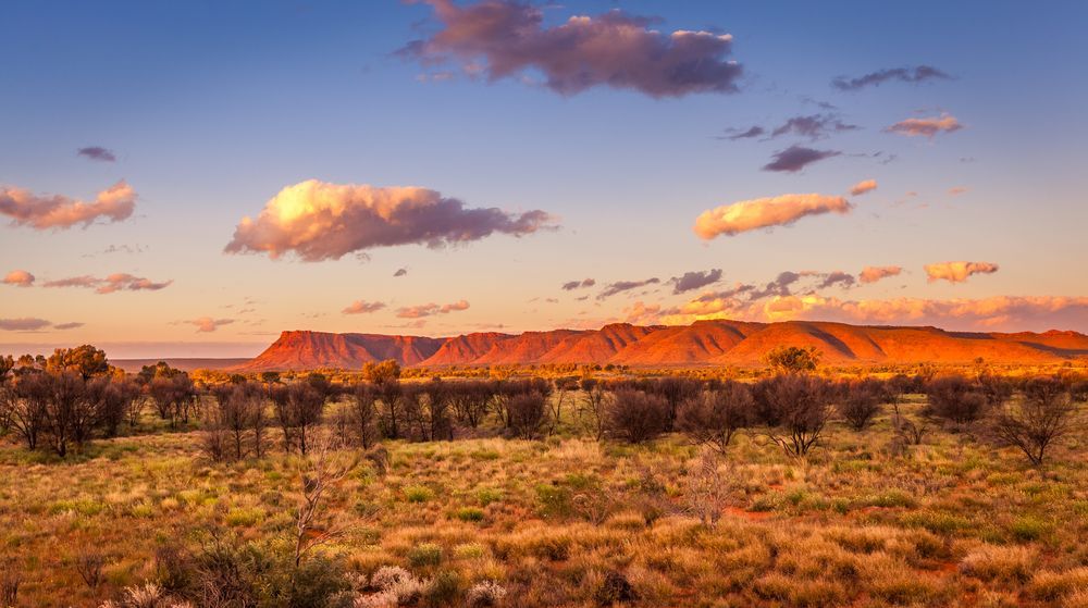 An Aerial View of A Truck Driving Down a Road in The Desert — Linmar Cranes & Haulage in Northern Territory