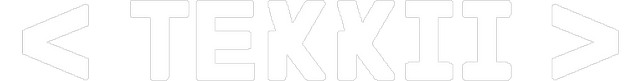 Faint white TEKKIT logo on a white background.