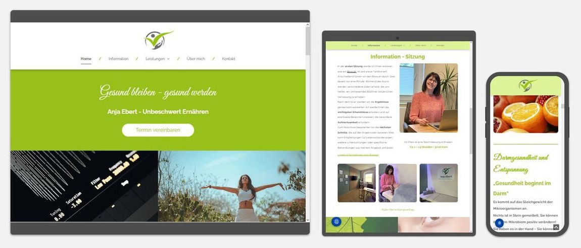 Website-Vorschau: Anja Ebert - Unbeschwert Ernähren, Wilthen, Bautzen