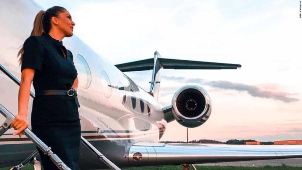 Professional business traveler signing up for a private jet membership program with a smooth, hassle-free process.
