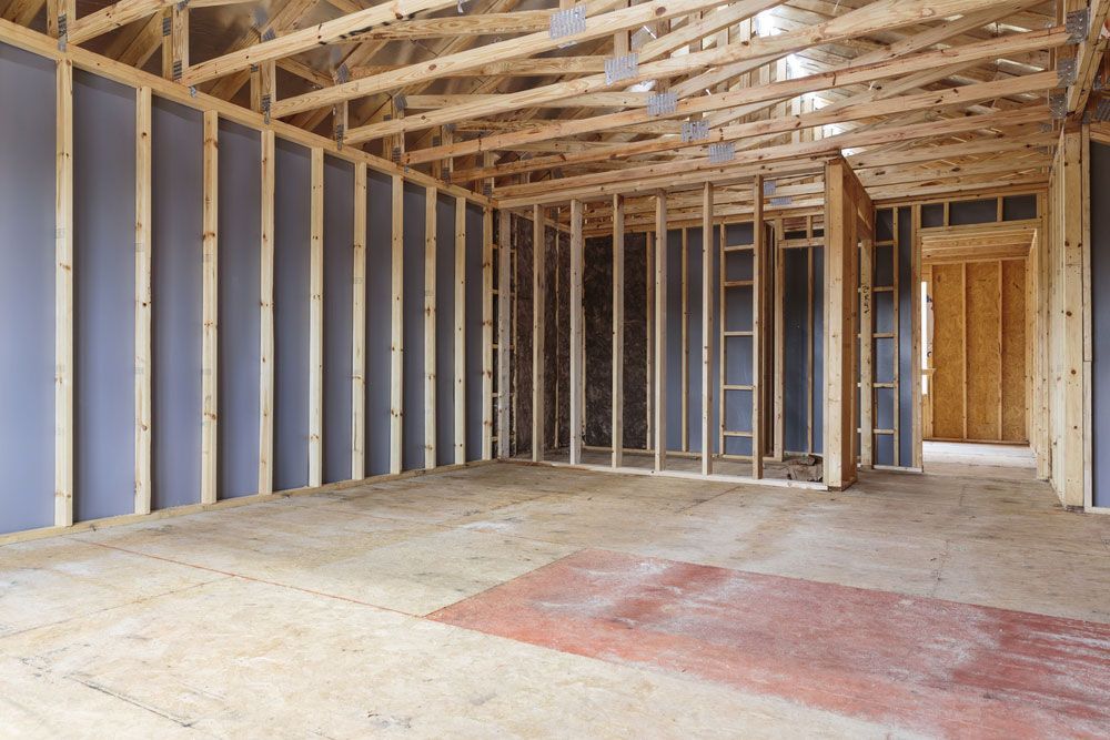 Blueboards Are Shown Inside The Building That Is Under Construction — Trussted Frames & Trusses in Singleton, NSW