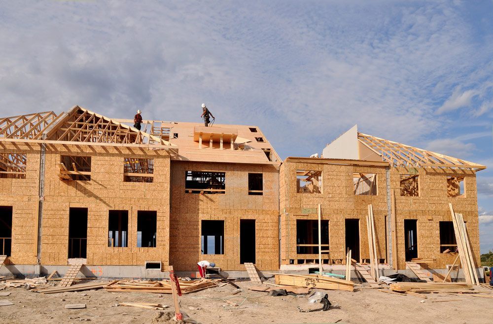 Building Site With New Homes Under Construction — Trussted Frames & Trusses in Forster, NSW