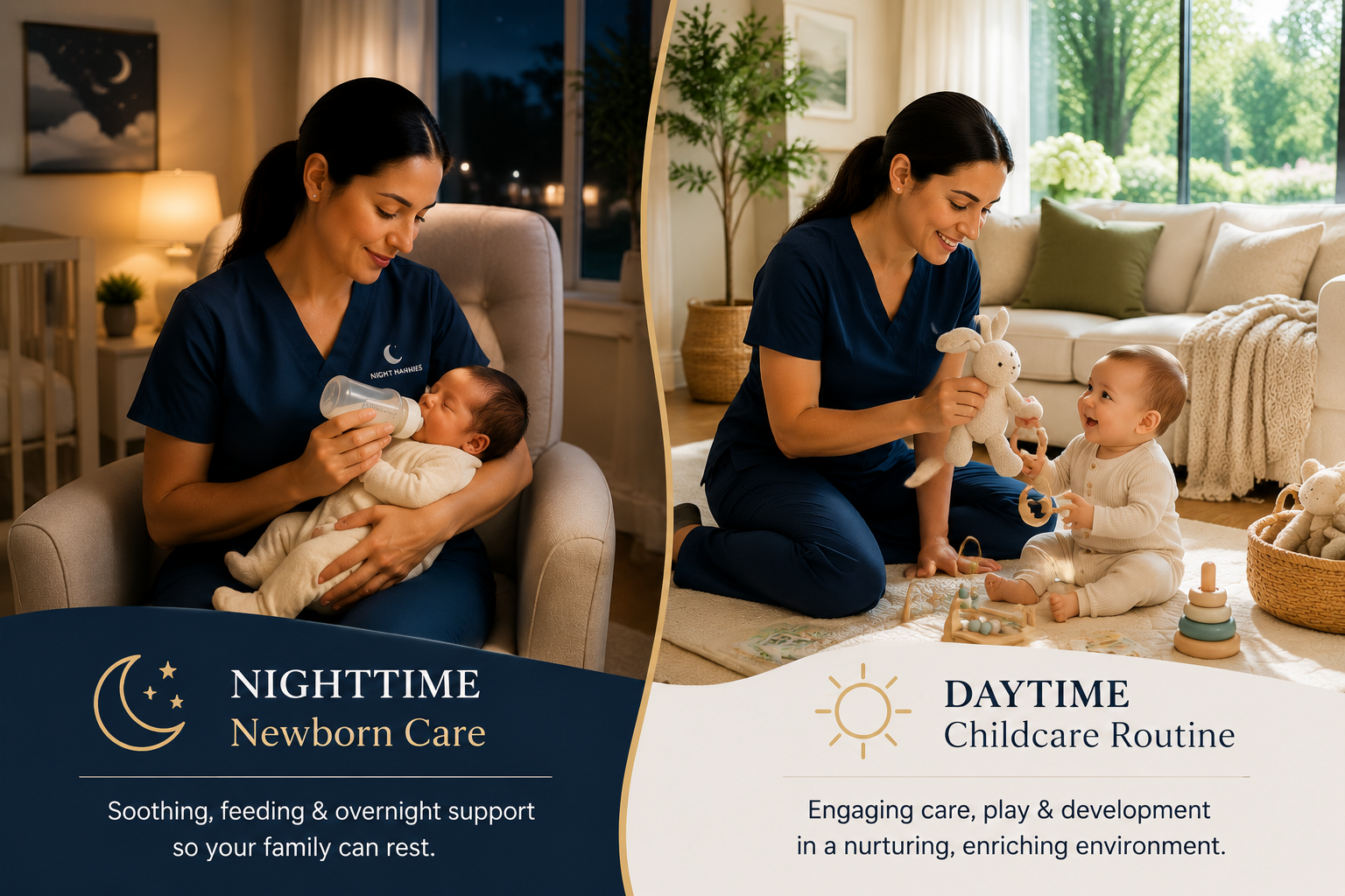baby nurse vs nanny comparison care roles