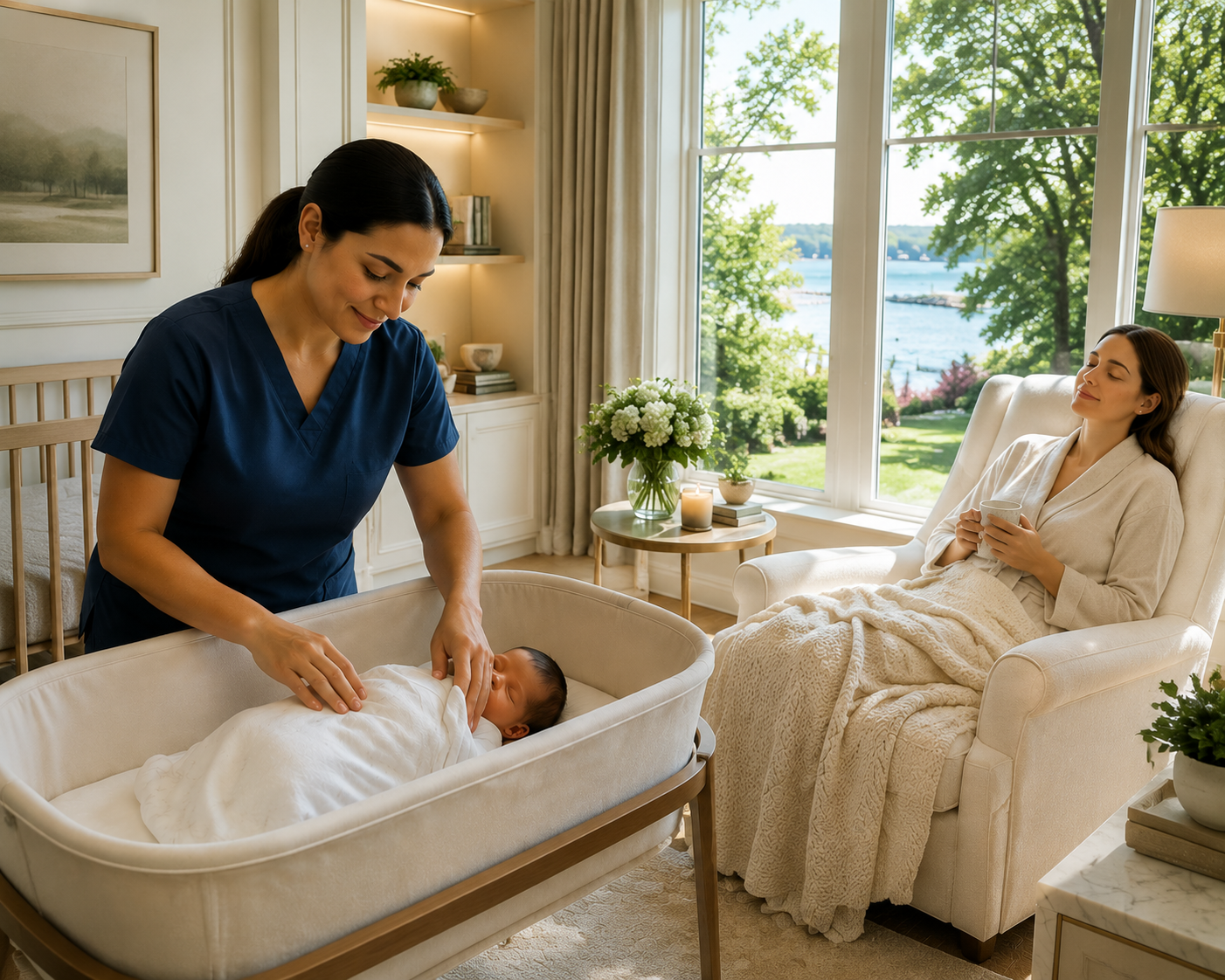 newborn care support in Greenwich CT nursery setting