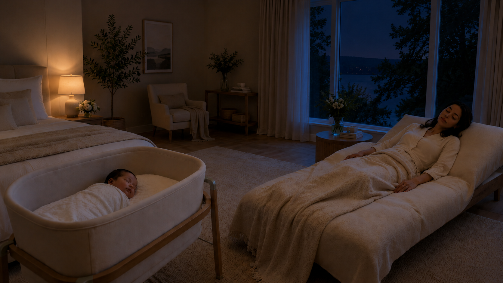 overnight newborn care peaceful sleep routine