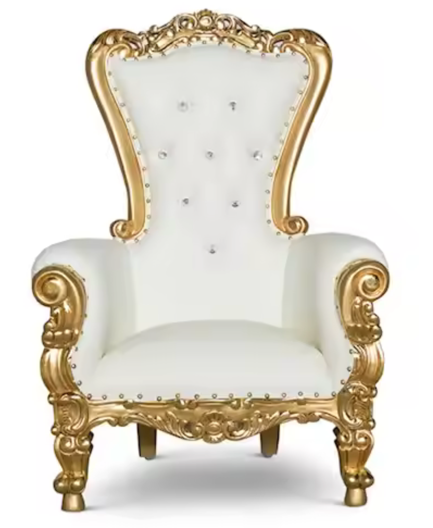 Kids' Throne Chair - Gold