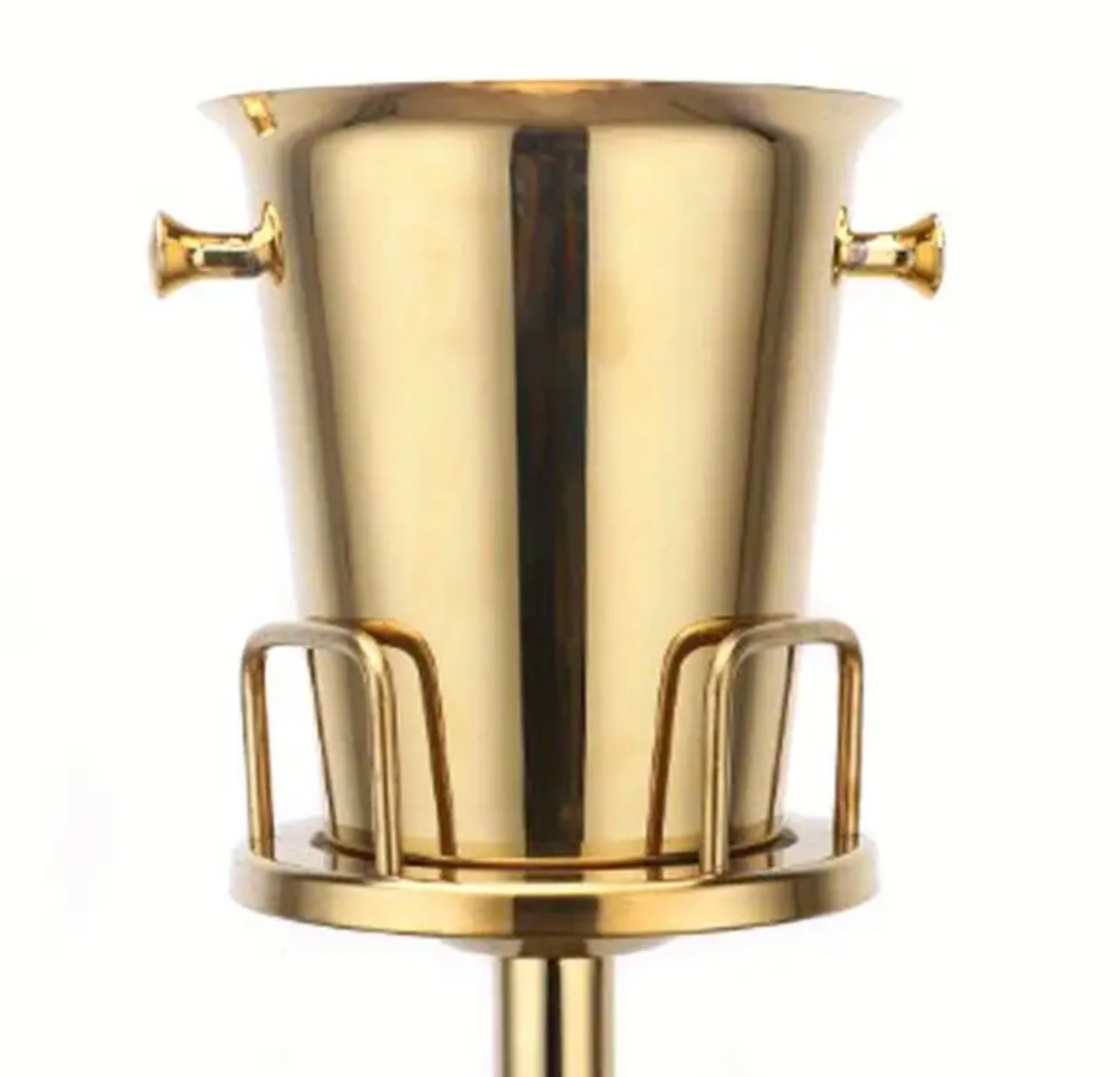 Luxurious Floor-Standing Golden Champagne & Wine Cooler