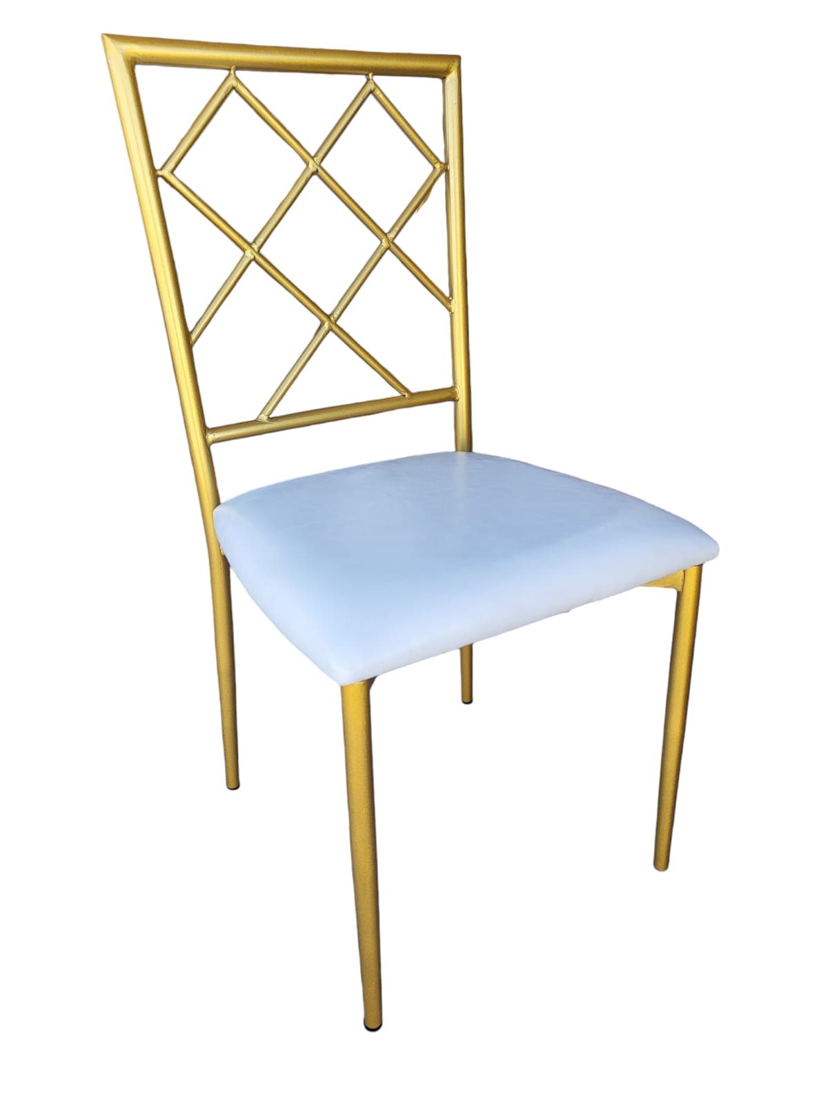 Gold Diamond-Back Chairs