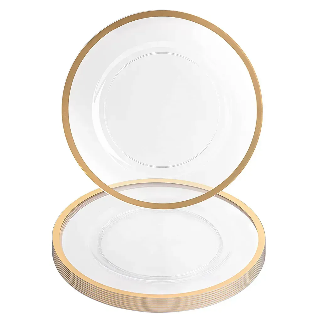 Gold-Rimmed Charger Plates