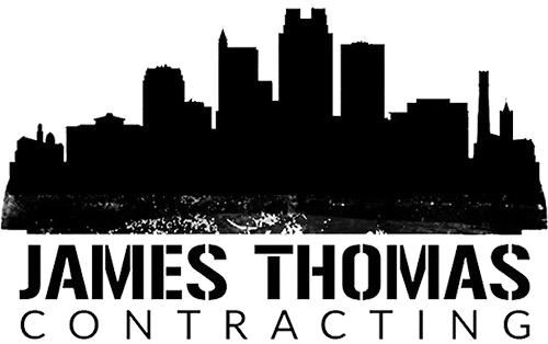 Black silhouette of a city skyline over a textured bar, with