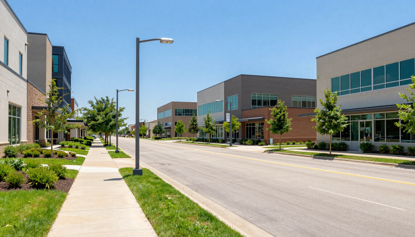 Modern business environment in Allen Texas
