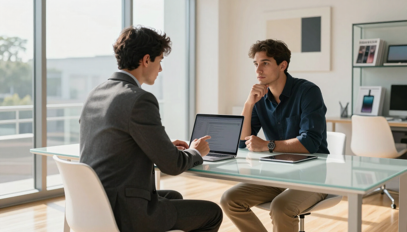 IT consulting session for a McKinney business owner