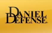 The daniel defense logo is on a yellow background.