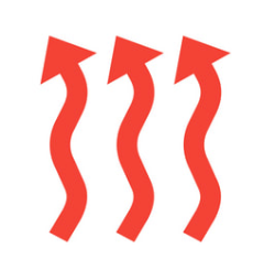 Heating waves from residential ac unit